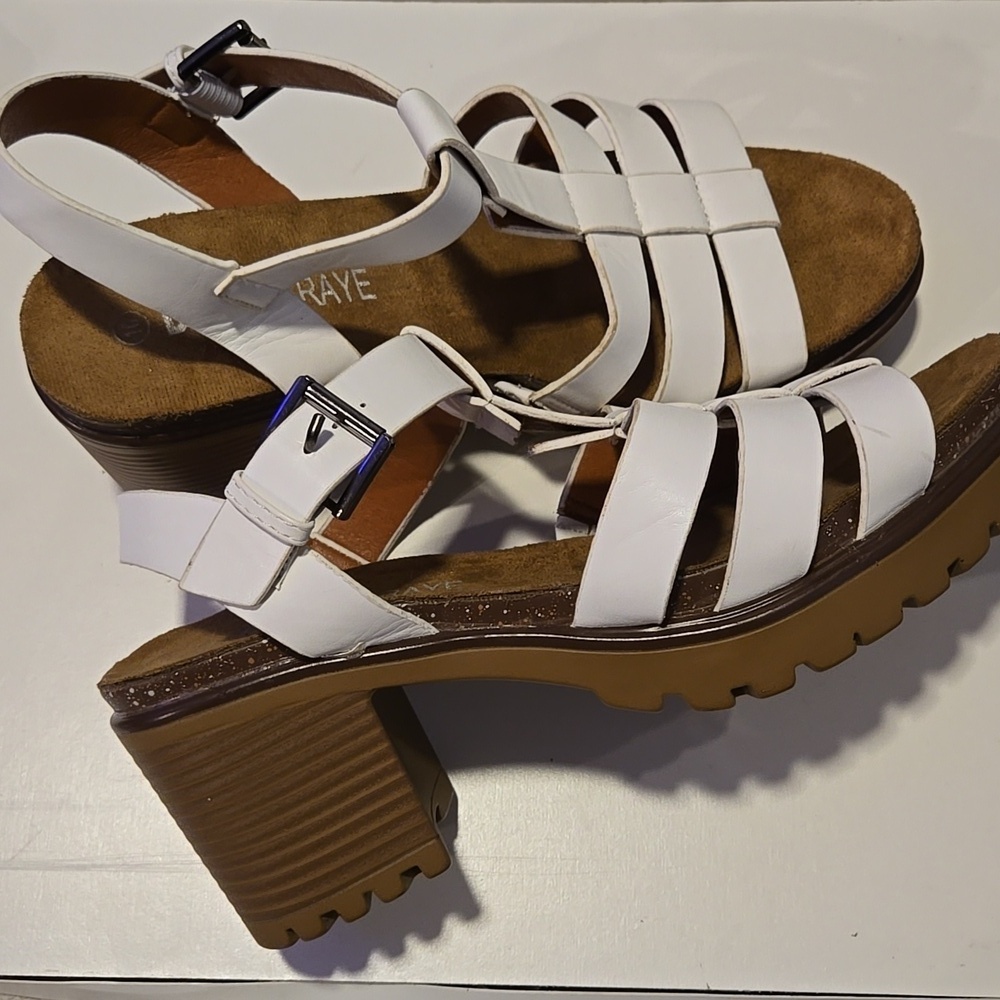 Danna Raye White Fisherman Women's Sandals Summer Shoes
